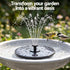 Gardeon Solar Fountain Pump for Bird Bath Water Feature 165L/h 1.35m Black