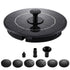 Gardeon Solar Fountain Pump for Bird Bath Water Feature 165L/h 1.35m Black