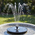 Gardeon Solar Fountain Pump Bird Bath LED Lights 165 L/h Flow 17cm Black