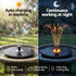 Gardeon Solar Fountain Pump Bird Bath LED Lights 165 L/h Flow 17cm Black