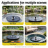 Gardeon Solar Fountain Pump Bird Bath LED Lights 165 L/h Flow 17cm Black