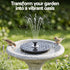 Gardeon Solar Fountain Pump Bird Bath LED Lights 165 L/h Flow 17cm Black