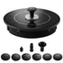 Gardeon Solar Fountain Pump Bird Bath LED Lights 165 L/h Flow 17cm Black
