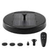 Gardeon Solar Fountain Pumps Bird Bath Battery Backup LED Remote Black 27cm