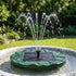 Solar Fountain Pumps Bird Bath Floating Lotus Desig Water Feature 31cm