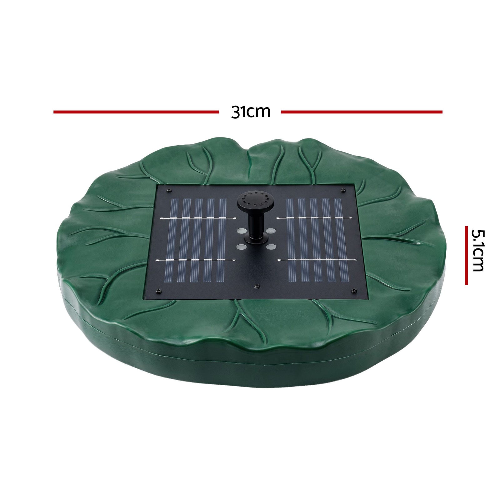 Solar Fountain Pumps Bird Bath Floating Lotus Desig Water Feature 31cm