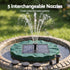Solar Fountain Pumps Bird Bath Floating Lotus Desig Water Feature 31cm
