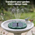 Solar Fountain Pumps Bird Bath Floating Lotus Desig Water Feature 31cm
