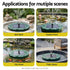 Solar Fountain Pumps Bird Bath Floating Lotus Desig Water Feature 31cm