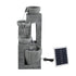 Solar Fountains Water Features Cascading Design Polyresin 80cm Grey