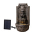 Gardeon Solar Fountain Water Feature Lion Head Wall Fountain 67cm Brown