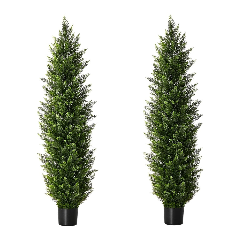 Livsip 2 Pack Artificial Pine Tree 150cm Faux Plant Home Decor