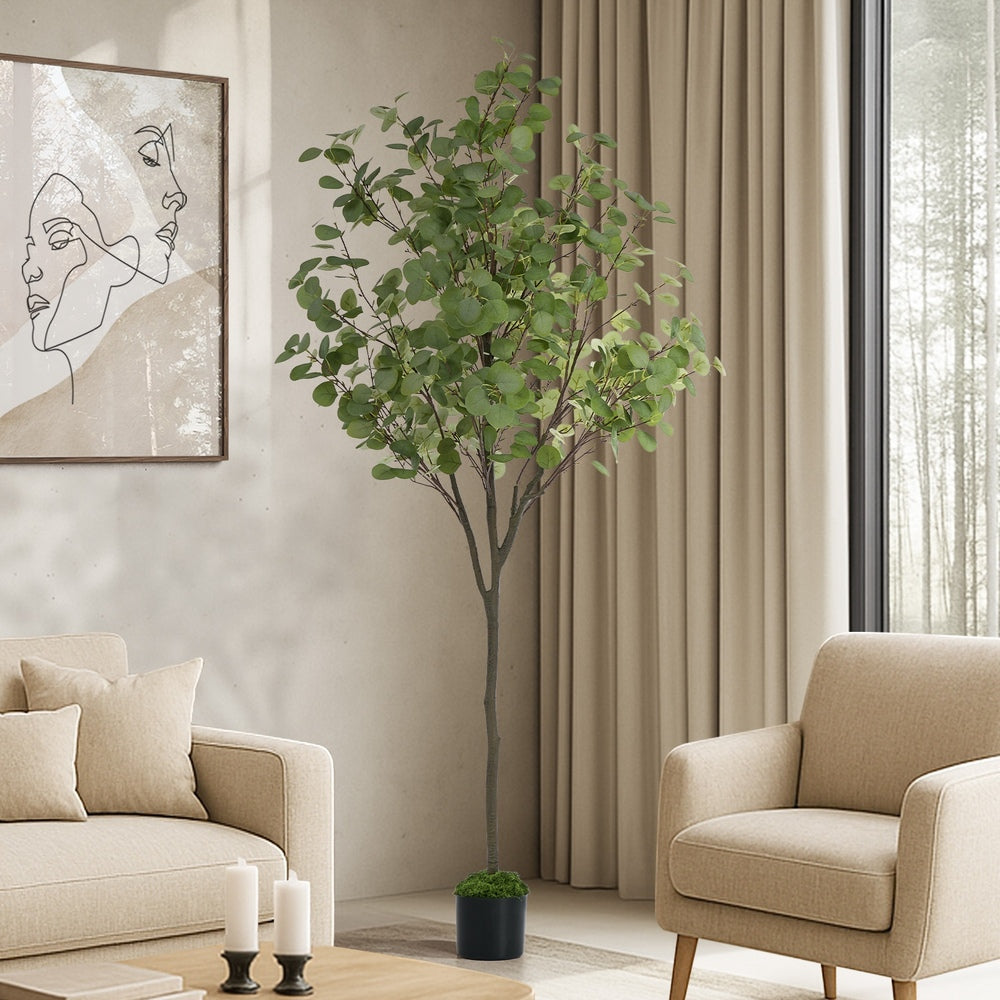 Livsip 180cm Eucalyptus Tree Potted Faux Plant