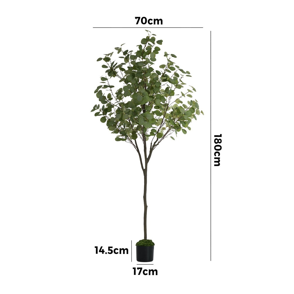 Livsip 2x Eucalyptus Tree 180cm Potted Faux Plants