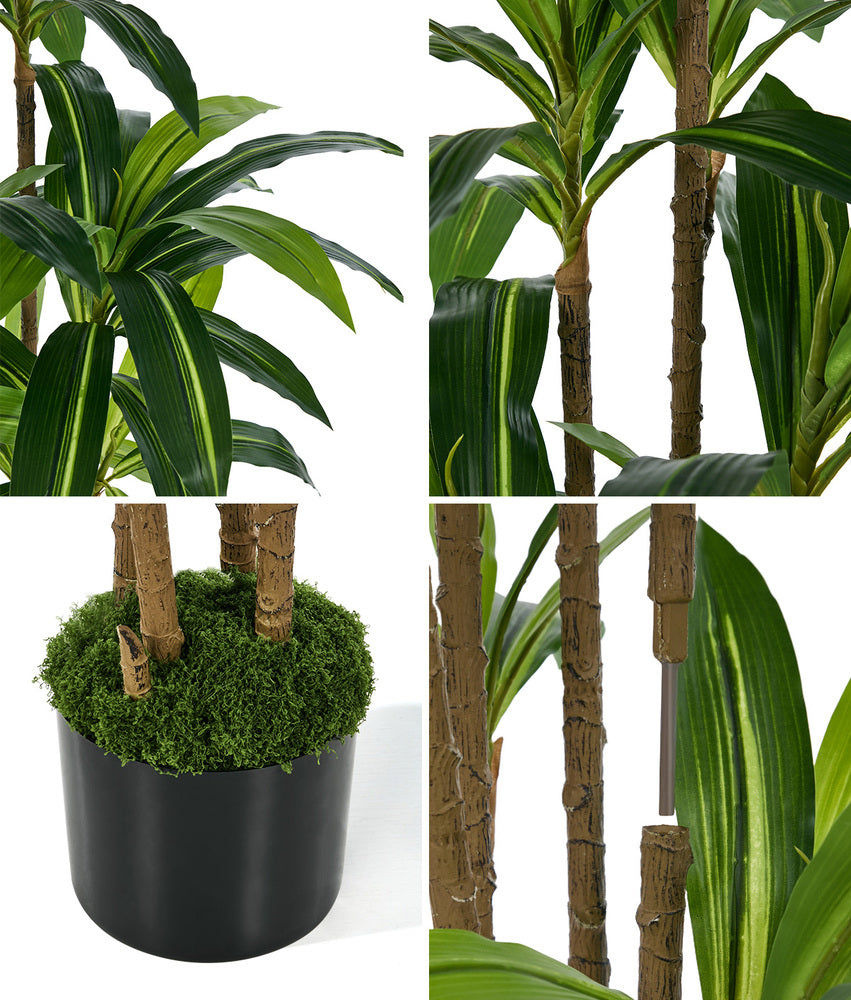 Livsip 2x Dracaena Tree 150cm Potted Faux Plants