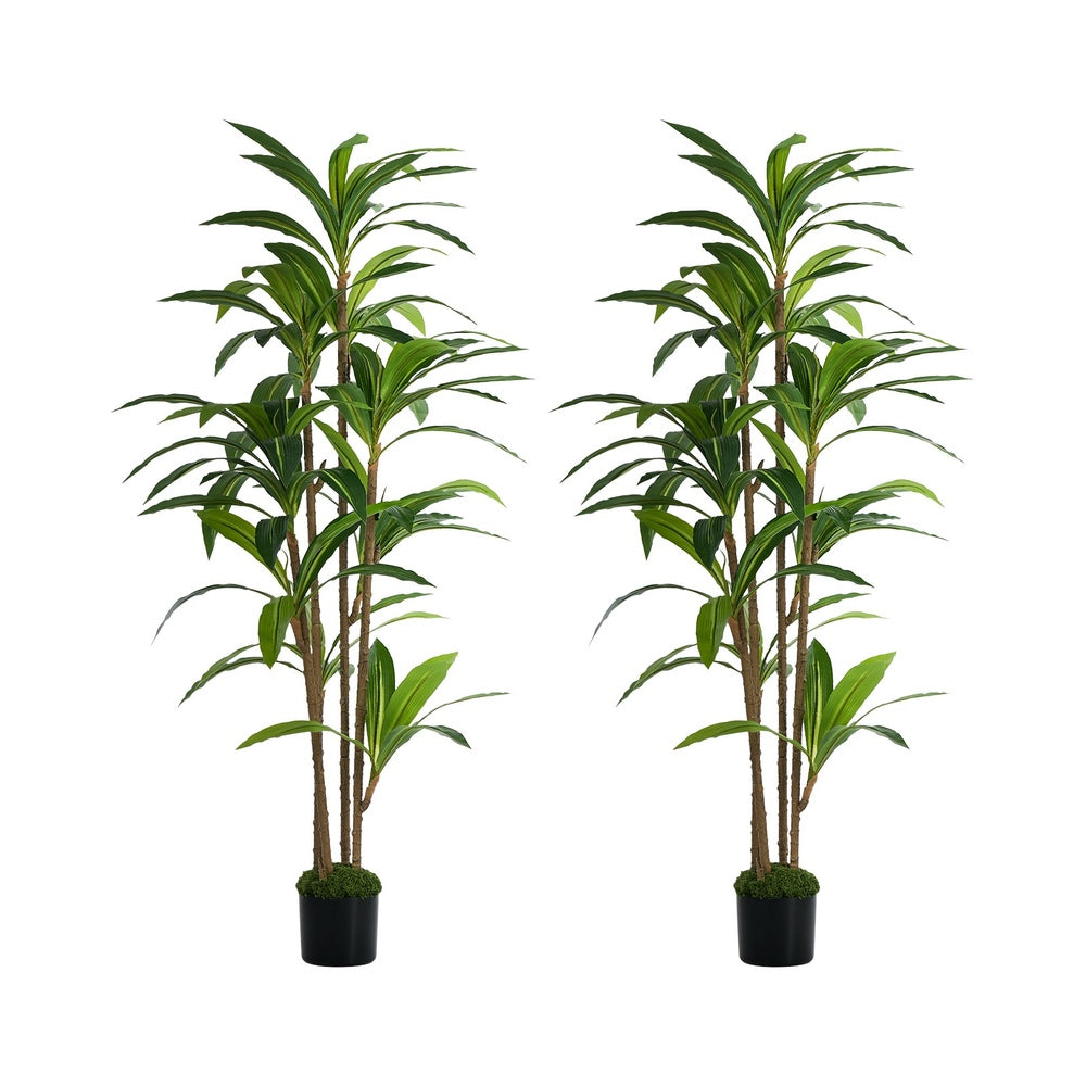 Livsip 2x Dracaena Tree 150cm Potted Faux Plants