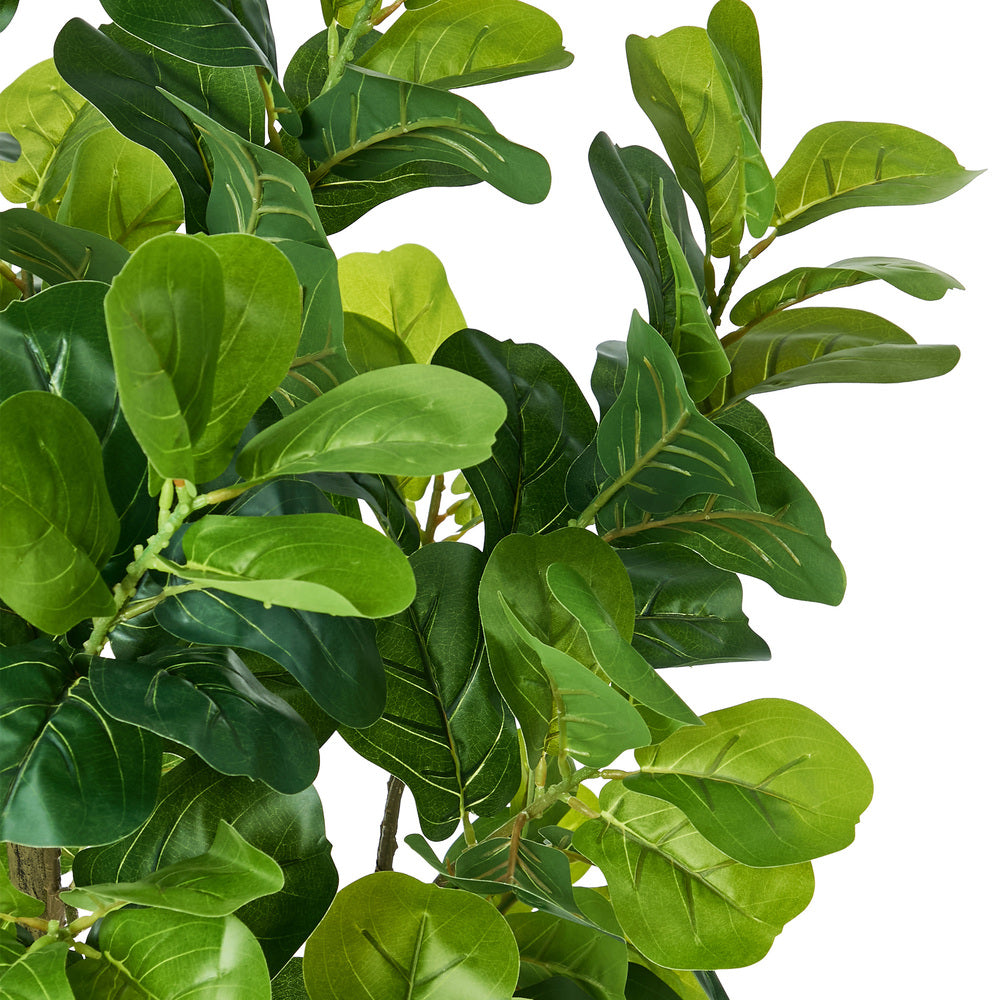 2-Pack Fiddle Leaf Fig Tree Faux Plants, 150cm, Fade-Resistant Set