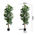 Livsip 2x Artificial Fiddle Leaf Fig Tree Lifelike Faux Plants 180cm