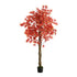 180cm Red Maple Tree Faux Plant, Fade-Resistant, No Care Needed