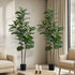 Livsip 2x Artificial Fiddle Leaf Fig Tree Lifelike Faux Plants 150cm