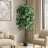 150cm Artificial Ficus Tree Lifelike Faux Potted Plants