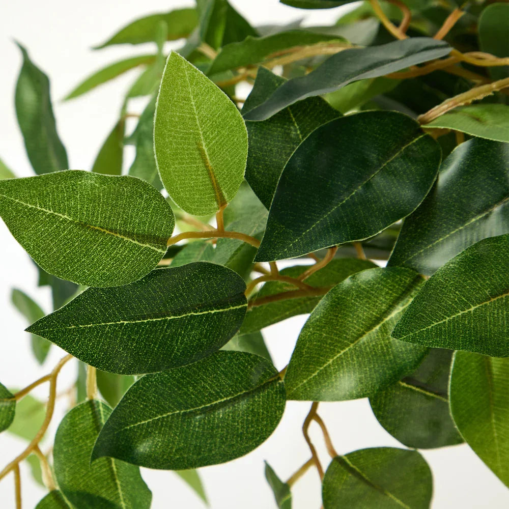 2PC 180cm Artificial Ficus Tree Twisted Ficus Faux Potted Plant