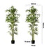 Livsip 2x Bamboo Tree 150cm Potted Faux Plants