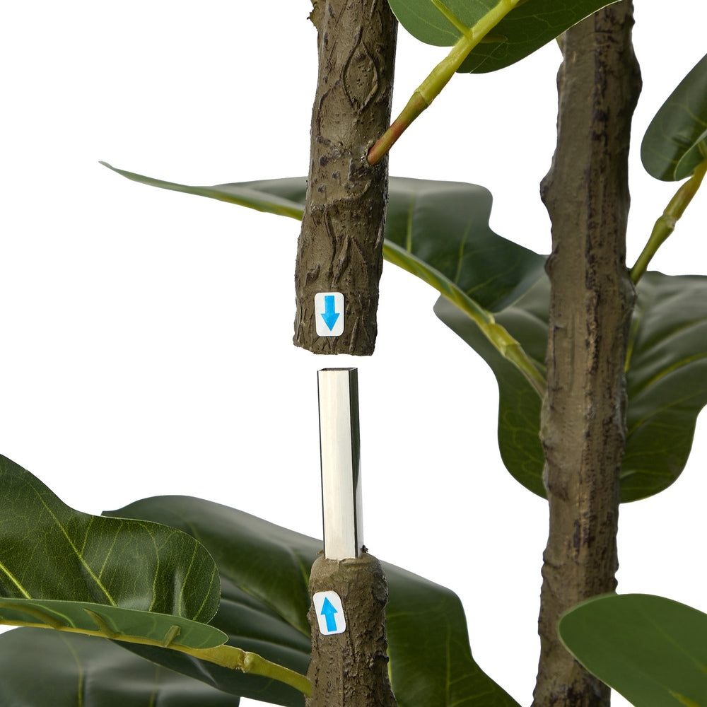 150cm Artificial Fiddle Leaf Fig Tree Lifelike Potted Plant