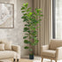 180cm Fiddle Leaf Fig Tree Tall Faux Plant, Fade-Resistant Build