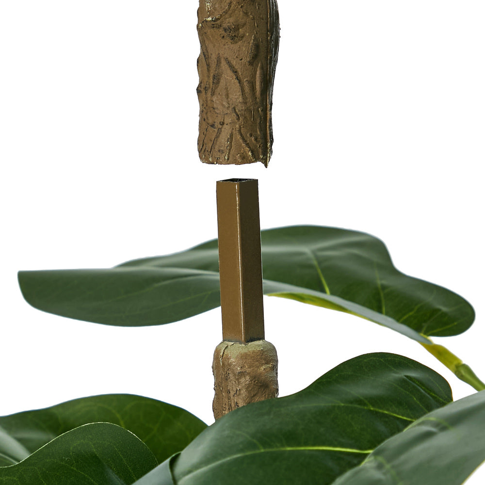 180cm Fiddle Leaf Fig Tree Tall Faux Plant, Fade-Resistant Build