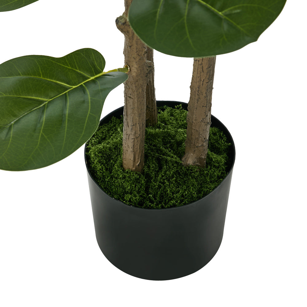 180cm Fiddle Leaf Fig Tree Tall Faux Plant, Fade-Resistant Build