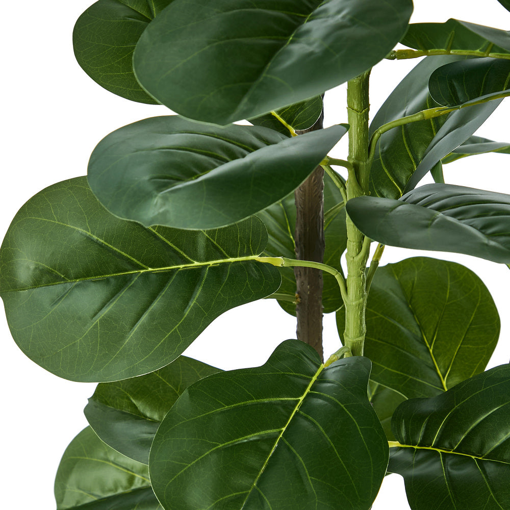 2-Pack Fiddle Leaf Fig Tree Faux Plants, 180cm, Fade-Resistant Set