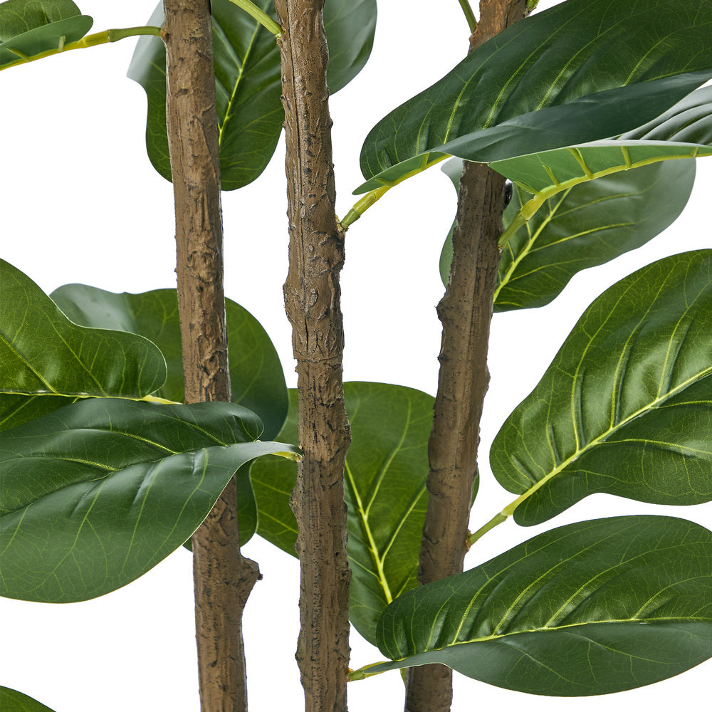 2-Pack Fiddle Leaf Fig Tree Faux Plants, 180cm, Fade-Resistant Set