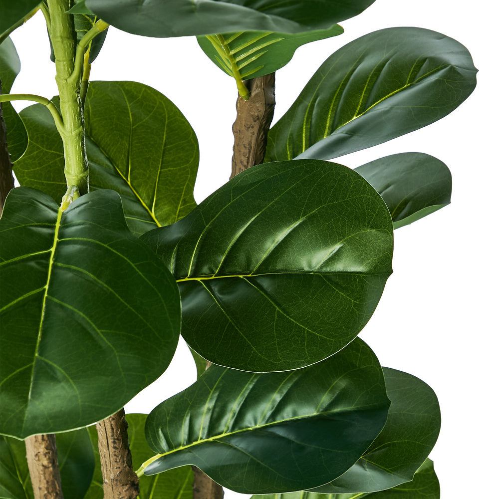 2-Pack Fiddle Leaf Fig Tree Faux Plants, 180cm, Fade-Resistant Set