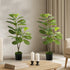 2 Pack 95cm Fiddle Leaf Fig Tree Faux Plant Home Decor