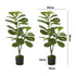 2 Pack 95cm Fiddle Leaf Fig Tree Faux Plant Home Decor