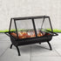 Fire Pit BBQ Grill Outdoor Fireplace Steel