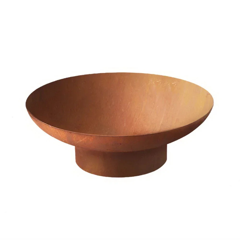 Fire Pit Bowl 70cm Rustic Steel Outdoor Portable Charcoal Wood Burner
