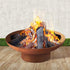 Fire Pit Bowl 70cm Rustic Steel Outdoor Portable Charcoal Wood Burner