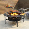 Fire Pit BBQ Charcoal Smoker Portable Mesh Pits Outdoor Camping Fireplace