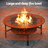 Fire Pit BBQ Charcoal Smoker Portable Mesh Pits Outdoor Camping Fireplace