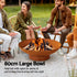 80cm Iron Fire Pit Bowl Outdoor Patio Fireplace Wood Burning Rust Finish