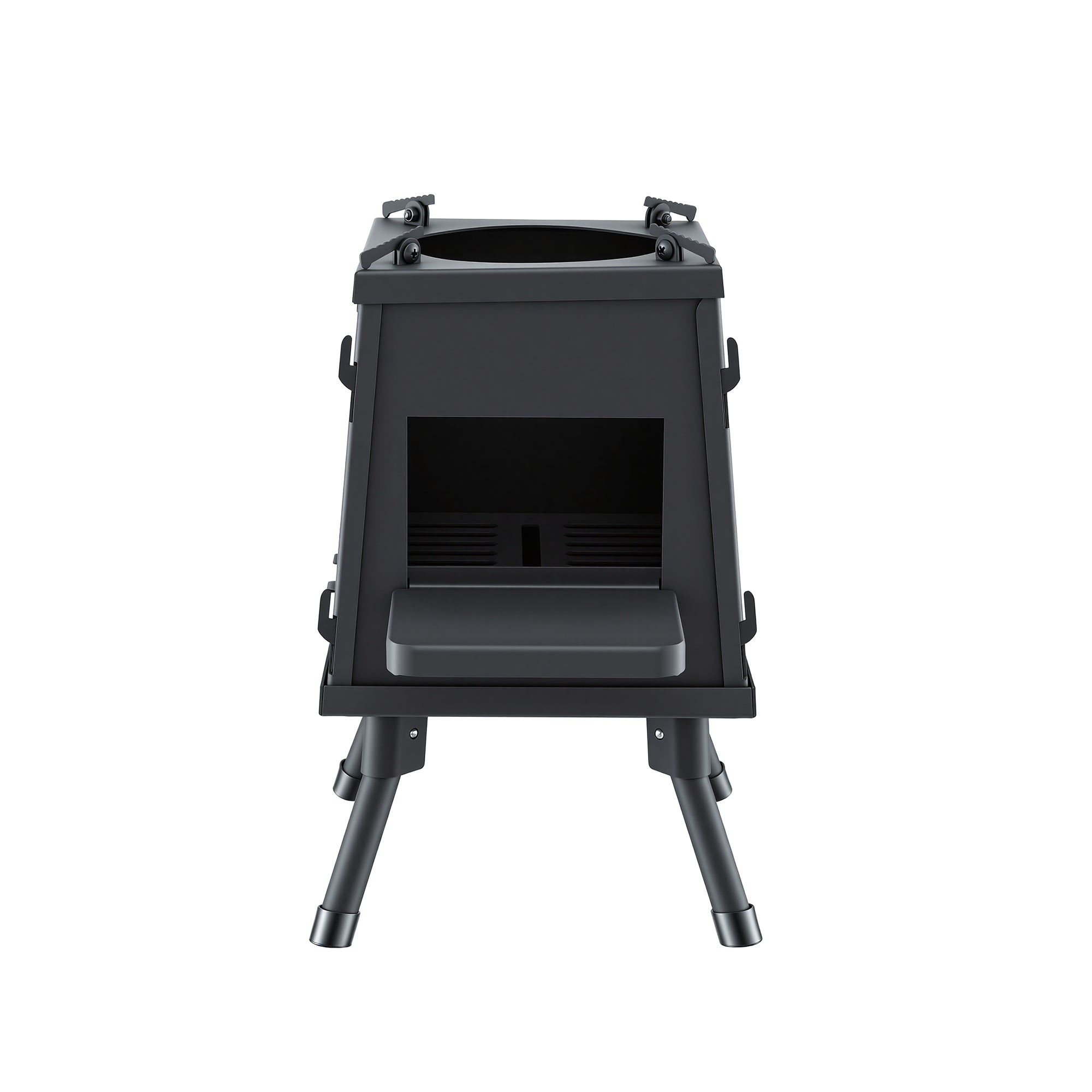 Fire Pit BBQ Portable Outdoor Fireplace Metal Camping Stove for Boiling Water, BBQ, Picnics