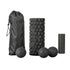 4 in 1 Foam Roller Set Muscle Recovery Massage Kit Black Portable