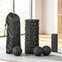 4 in 1 Foam Roller Set Muscle Recovery Massage Kit Black Portable