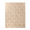 Oikiture Embossed Leaf Rug Textured Floor Carpet 200X290cm Beige