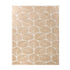 Oikiture Embossed Leaf Rug Textured Floor Carpet 200X290cm Beige