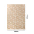 Oikiture Embossed Leaf Rug Textured Floor Carpet 200X290cm Beige