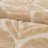 Oikiture Embossed Leaf Rug Textured Floor Carpet 200X290cm Beige