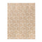 Oikiture Embossed Leaf Rug Textured Floor Carpet 240X340cm Beige